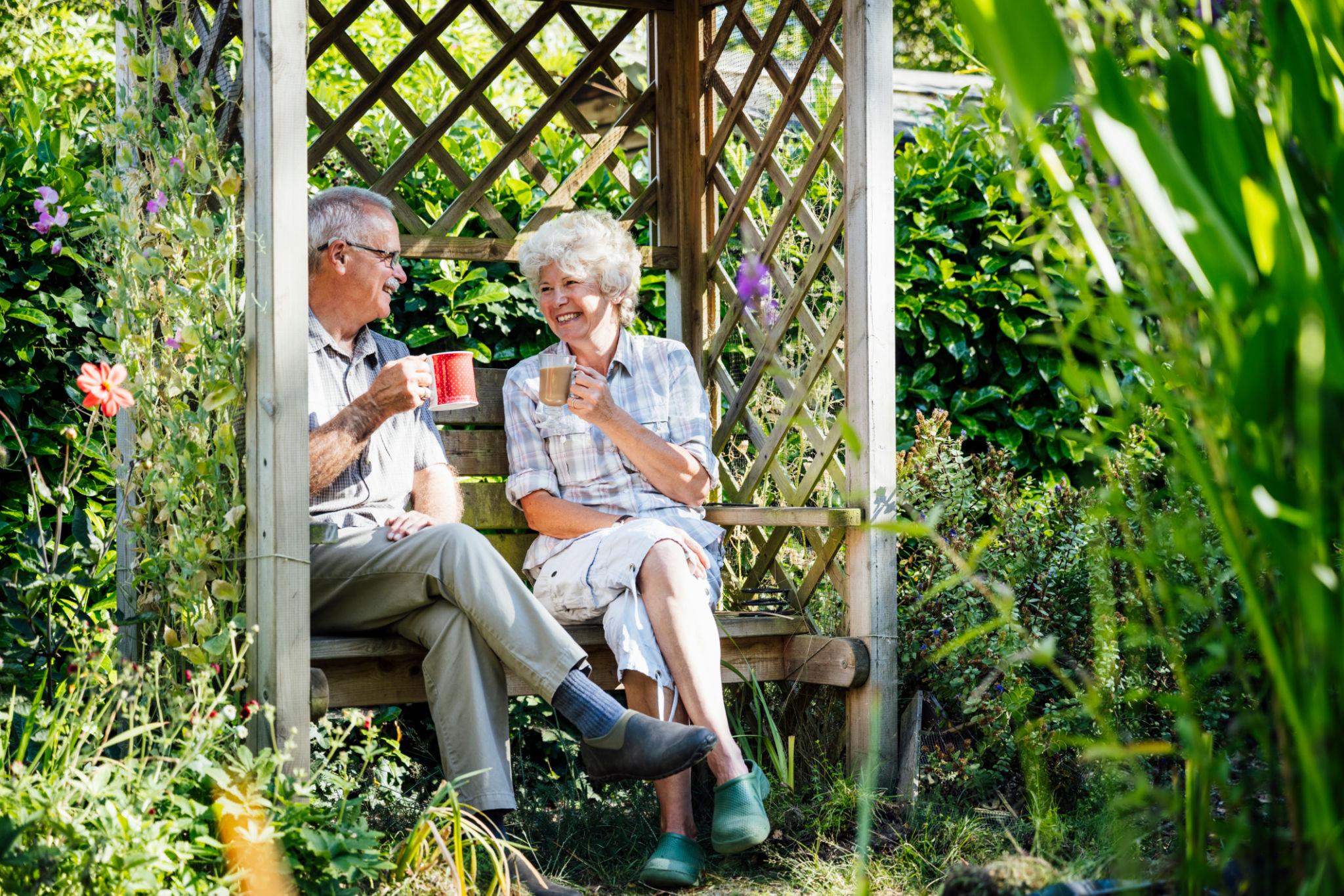Coffee in the garden